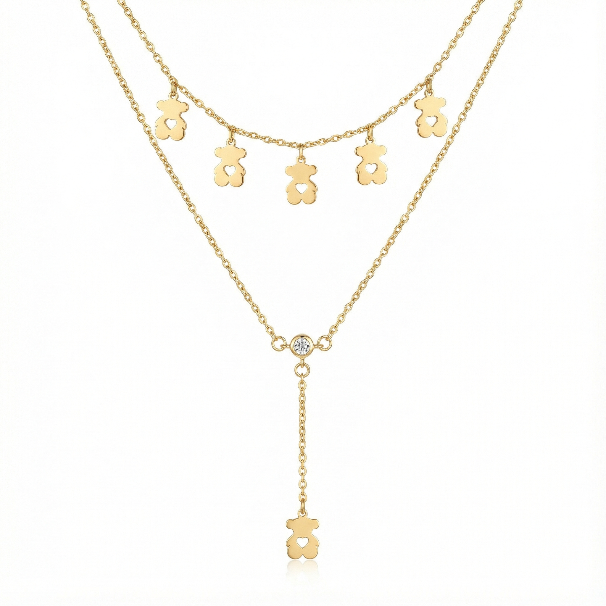 DOUBLE LAYERED BEAR CHARMS