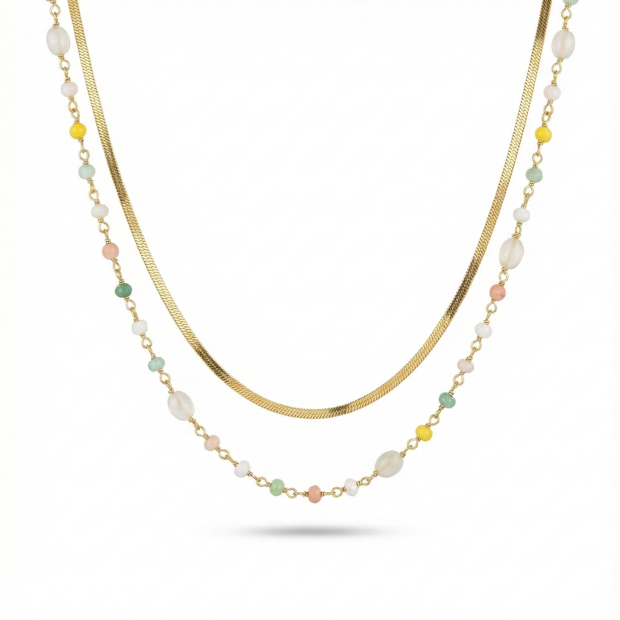 DOUBLE LAYERED PEARLS