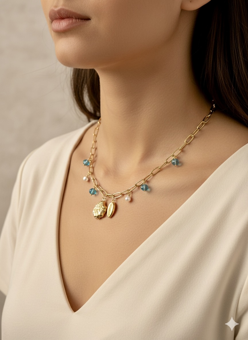 NEACKLACE OCEAN BLUE - Image 3