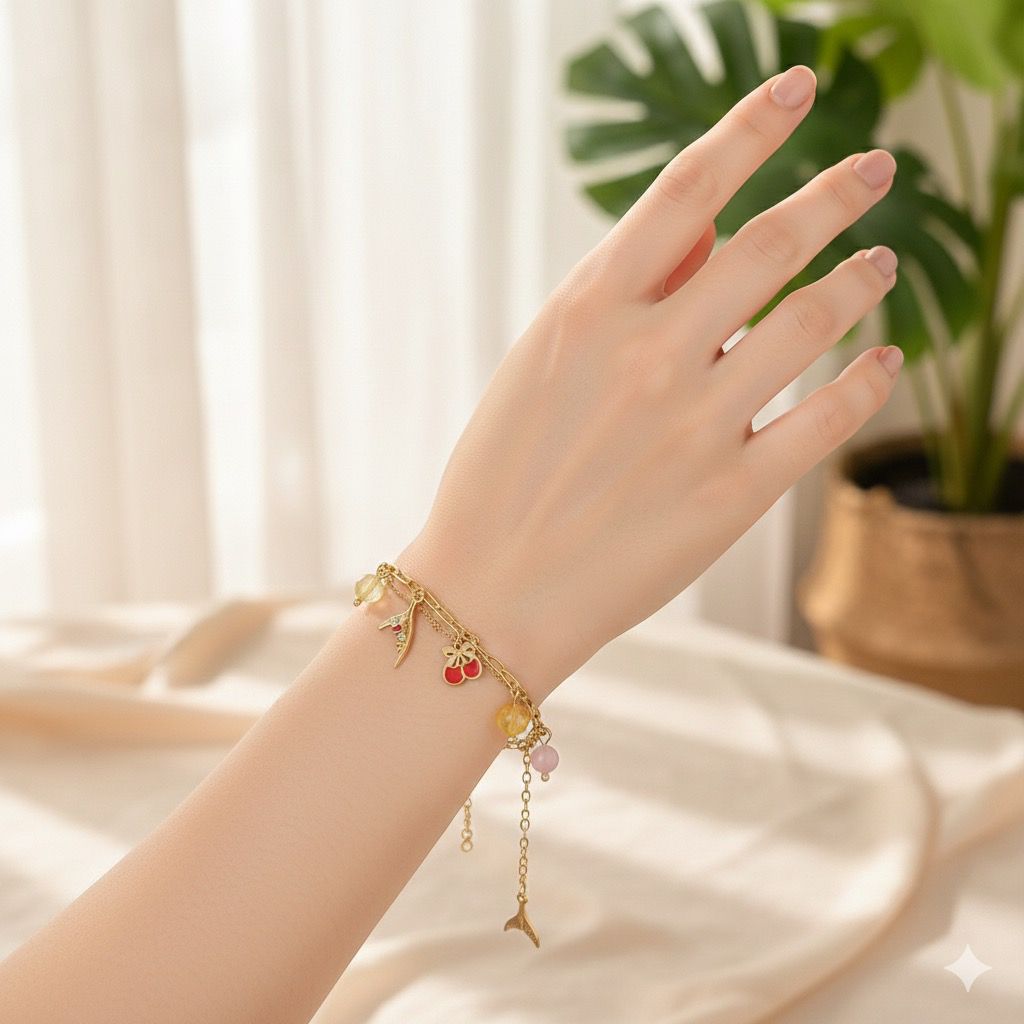 CHERRY BOW BRACELET - Image 3