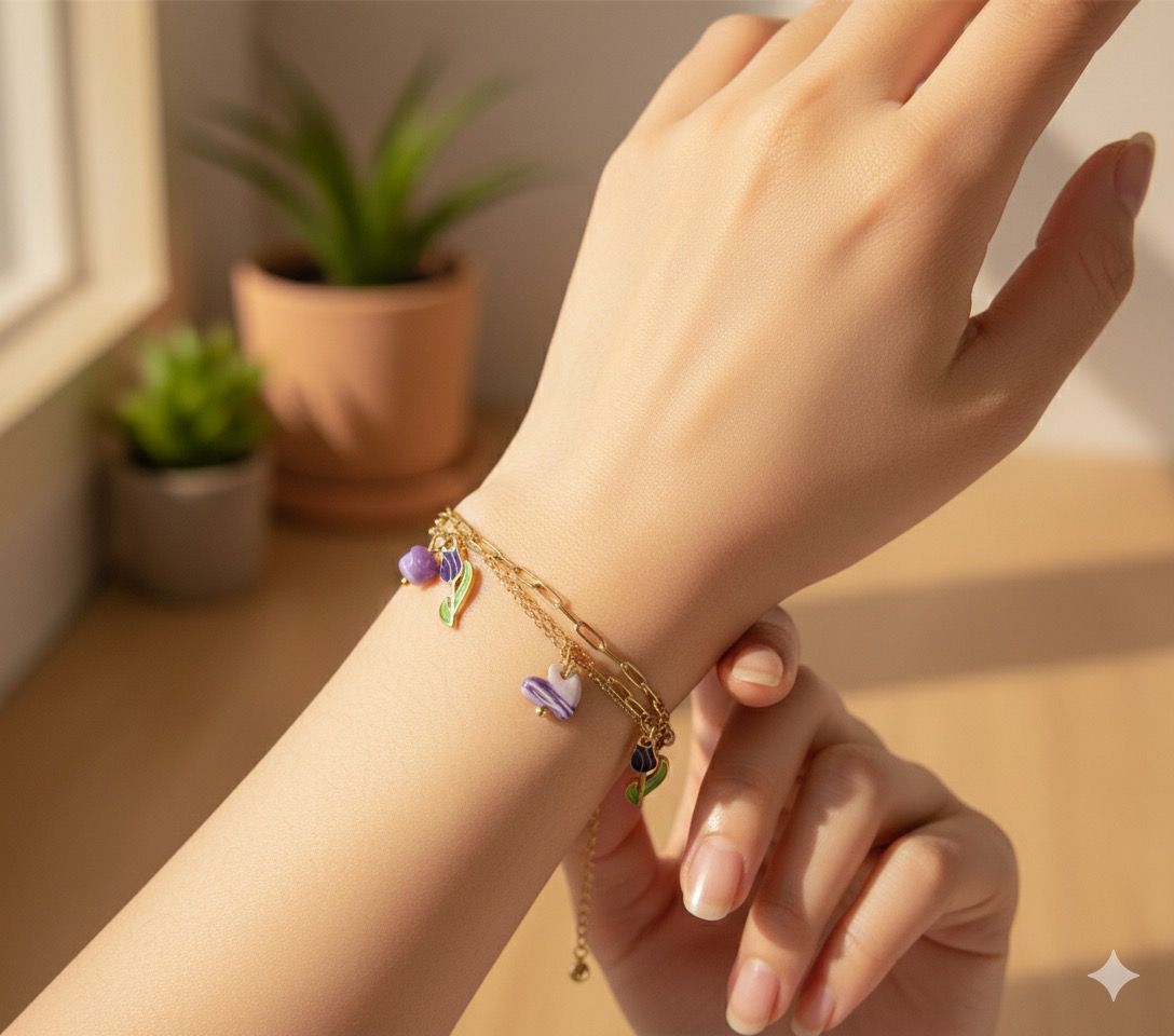 TULIP BRACELET (Purple) - Image 3