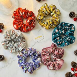 PRINTED SATIN SCRUNCHIE