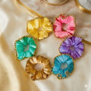 DESIGNER ORGANZA SCRUNCHIE
