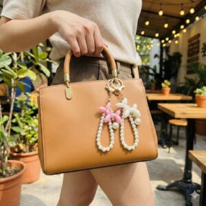 Kawaii Bag Charm keychain ( White)